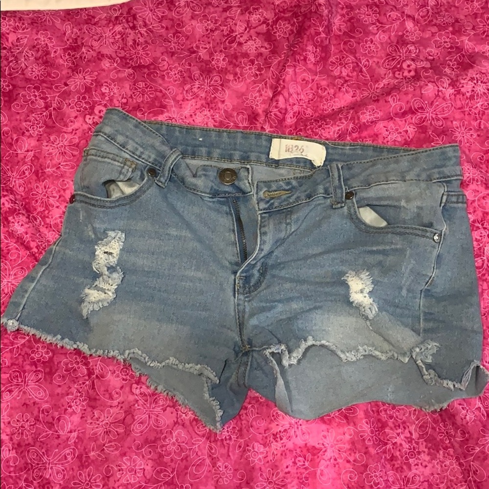 Blue jean shorts